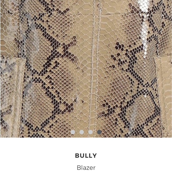 Bully lamb skin leather stylish blazer. BRAND NEW, never worn. Designer made. - Picture 8 of 12